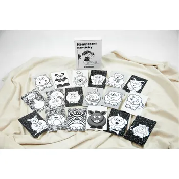 Hračka pro nejmenší Černá na bílé Kontrastní kartičky sada 1