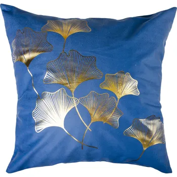 Polštář Polštář GOLD GINKO modrá 40x40 cm Varianta: Povlak na polštář, 40x40 cm