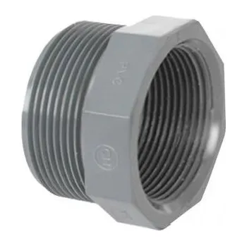 Vagnerpool PVC Redukce krátká závitová 2“ ext. vnější závit x 1 1/2“ int. vnitřní závit