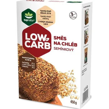 Chlebová směs Topnatur Low Carb směs na chléb semínkový 450 G