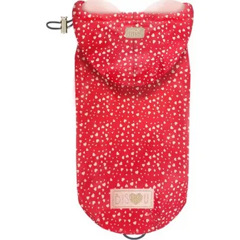 Obleček pro psa MILK&PEPPER Pláštěnka pro psy Cyrille červená Velikost: 35