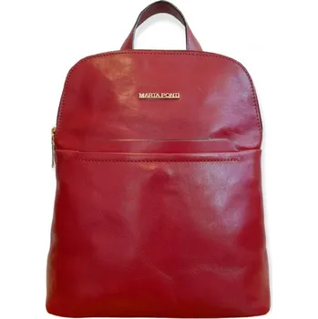 Městský batoh Marta Ponti dámský kožený batoh červený A120018.Vermelho