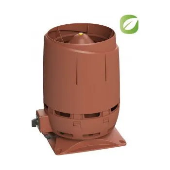 Domácí ventilátor Vilpe Vilpe ECO 110S Flow + montážní deska 300x300 mm Střešní ventilátor cihlově červená