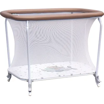 Dětsný nábytek Dětská skládací ohrádka Scarlett CARINO - 103 x 72 cm - šedá