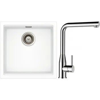 Granitový dřez Set Schock S27-17 (dřez Kiruna N-100 Day + baterie Keto.120 Masivní nerezová ocel + komponenty Nerez)