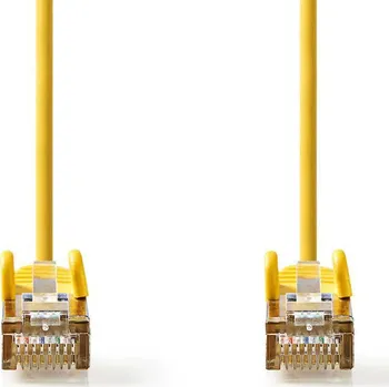 Síťový kabel Nedis síťový kabel SF/UTP CAT5e, zástrčka RJ45 - zástrčka RJ45, 5 m, žlutá (CCGP85121YE50)