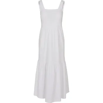 Dámské šaty Šaty Urban Classics Ladies 7/8 Length Valance Summer Dress - white XL