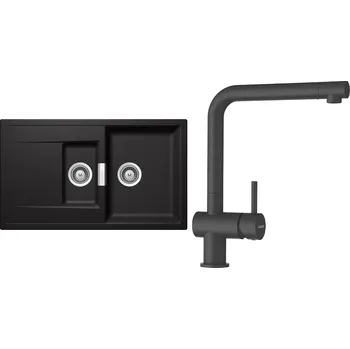 Granitový dřez Set Schock S8-1 (dřez Mono D-150 Stone + baterie Epos Stone)