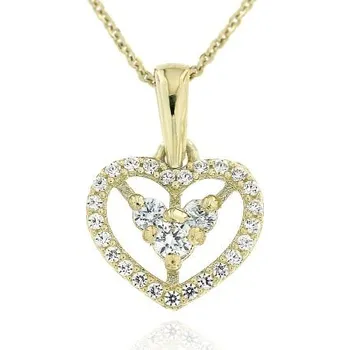 Přívěsek Zlatnictví U Kostela Zlatý přívěsek srdíčko 826 695321575