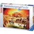 Puzzle Ravensburger Savana - hrdí Masajové 3000 dílků