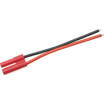 RC náhradní díl Konektor zlacený 4.0mm samec s kabelem 14AWG 10cm