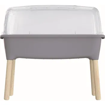 Skleník Prosperplast Sadbovač RESPANA PLANTER WOOD HIGH SET 78 cm - barva: šedý kámen