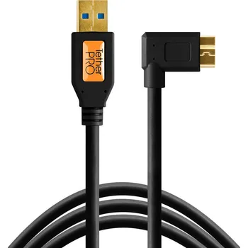 Kabel do PC Tether Tools TetherPro USB 3.0 na Micro-B (zahnutý konektor) 4,6 m černý CU61RT15-BLK