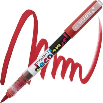 Akrylová fixa KARIN DecoBrush Pigment, Lipstic red 1797