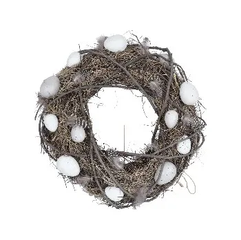 Velikonoční dekorace Velikonoční věnec s peříčky