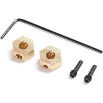 RC vybavení 1:24 Axial SCX24/AX24: Unašeč šestihranný, mosaz 1.0g (2)