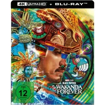 Blu-ray film Black Panther: Wakanda Forever, 1 4K UHD-Blu-ray + 1 Blu-ray (Steelbook - Talokan) – Ryan Coogler,Letitia Wright,Lupita Nyong'o,Angela Bassett (DE)
