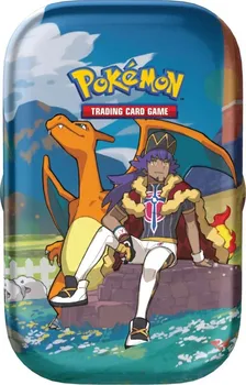 Sběratelská karetní hra Pokémon TCG Crown Zenith Mini Tin: Leon & Charizard