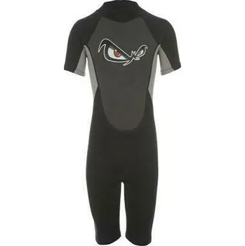 Neoprenový oblek No fear - Shorty Wetsuit Junior – Black - 13let