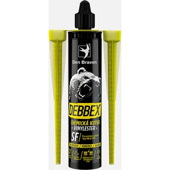 Průmyslové lepidlo Den Braven Chemická kotva VINYLESTER SF šedá Varianta: Chemická kotva VINYLESTER SF , kartuše 280 ml, šedá, Objem: 280 ml, obal: kartuše