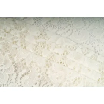 Galanterie Krajka, pružná, barva smetanová, látka, metráž