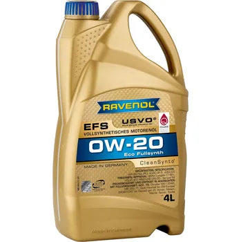 Auto-moto RAVENOL EFS 0W-20 USVO® 4L (Syntetický motorový olej Ravenol EFS 0W-20)