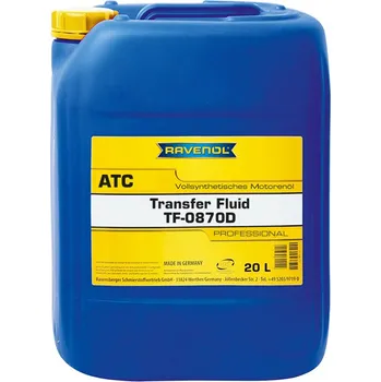 Převodový olej RAVENOL TRANSFER FLUID DTF-1 20L (Syntetický převodový olej Transfer Fluid DTF-1)