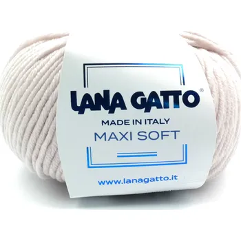 Příze Lana Gatto pletací příze vlna merino MAXI SOFT slonová kost