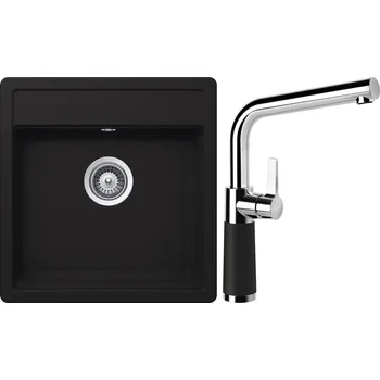 Kuchyňský dřez Set Schock S20-8 (dřez Nemo N-100S Onyx + baterie SC-540 Onyx)