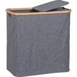 Nordic Living Šedý látkový koš na prádlo Notem 54 x 54 cm