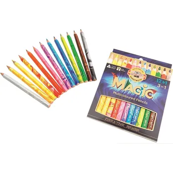 Kresba Anděl Přerov Tužky s mnohobarevným jádrem 13 ks KOH-I-NOOR