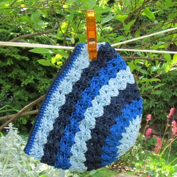 Pokrývka hlavy Bavlněná trojmodrá - čepička