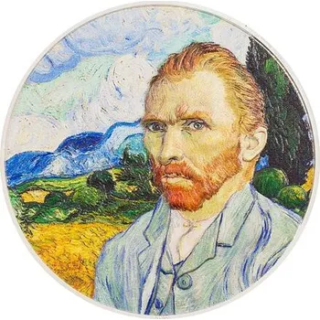 Exkluzivní stříbrná mince 2 Oz Vincent van Gogh (Masters of Art) 2022 Color Ultra High Relief PROOF - (1.)