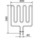 Harvia Topné těleso, spirála pro saunová kamna KIP, KV, M60, V60E, CS, KV, 2000W