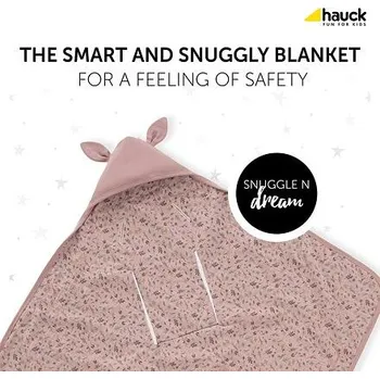 Dětská deka Zavinovací deka do autosedačky a kočárku Snuggle Bambi Rose