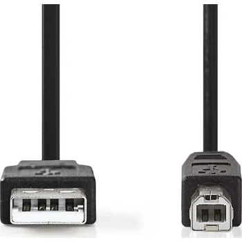 Datový kabel Nedis propojovací kabel USB 2.0 zástrčka USB A - zástrčka USB B, 1 m, černá (CCGP60100BK10)