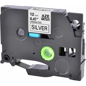 Pásek do tiskárny Kompatibilní páska Brother TZ-931 / TZe-931, 12mm x 8m, černý tisk / stříbrný podklad