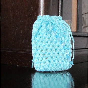 Kabelka Z babiččina prádelníku - azur (pouzdro)