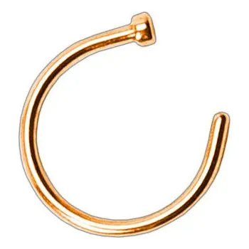 Piercing Šperky4U Pozlacený piercing do nosu - kruh - N0001-0610