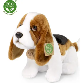 plyšák Plyšový pes baset 32 cm - plyšové hračky