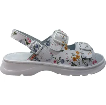 Dámské sandále 8311 - K - kožené omyvatelné zdravotní sandály s podporou klenby nožní; obuv i pro široké nohy 40