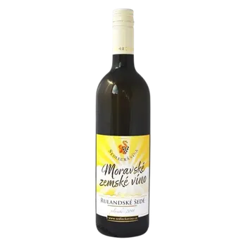 Víno Rulandské šedé moravské zemské víno 2018 plosuché (bílé polosuché víno)