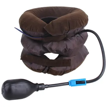 Nafukovací krční límec hnědý uni umělé vlákno/latex