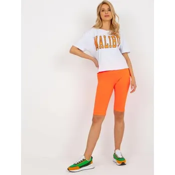 Dámský set s tričkem NOEMI bílý a oranžový