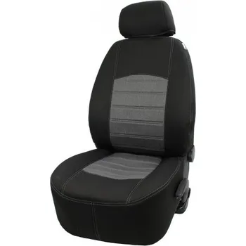 Potah sedadla Autopotahy na míru, model Florencie, barva černá/šedá na Škoda Octavia IV., od roku 2020, se zadní loketní opěrkou