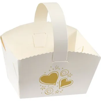 Hit Office Svatební košíček srdíčka 9 x 6 x 7 cm