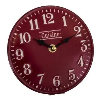 Hodiny Antic Line Plechové stolní Hodiny Cuisine Červené