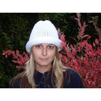 Čepice Čepice ROLL-UP - bílá