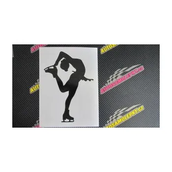 Polep vozidla Krasobruslení 013 pravá krasobruslařka (17 - šedá) SAMOLEPKA NA AUTO, NÁLEPKA, FÓLIE, POLEP, TUNING, VLASTNÍ TEXT, TISK, AUTOSAMOLEPKY.cz, POLEPY, OBRÁZEK, LOGO, 3D STICKERS