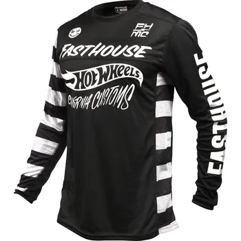 Moto dres Fasthouse Grindhouse Hot Wheels Jersey Black Velikost: M